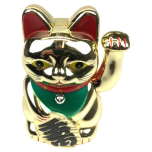 cat Maneki Neko plastic 13cm