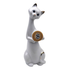 porcelain cat figurine 16cm