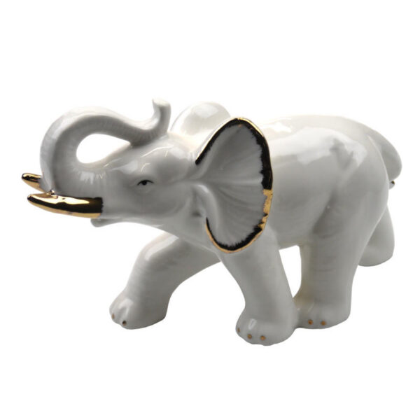 porcelain elephant figurine 12cm