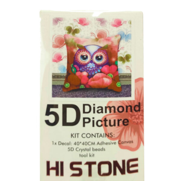 DIY diamond painting pillow cover 40*40 cm "Owl"