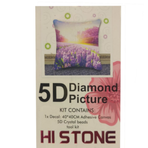 DIY diamond painting pillow cover 40*40 cm "Lavender"