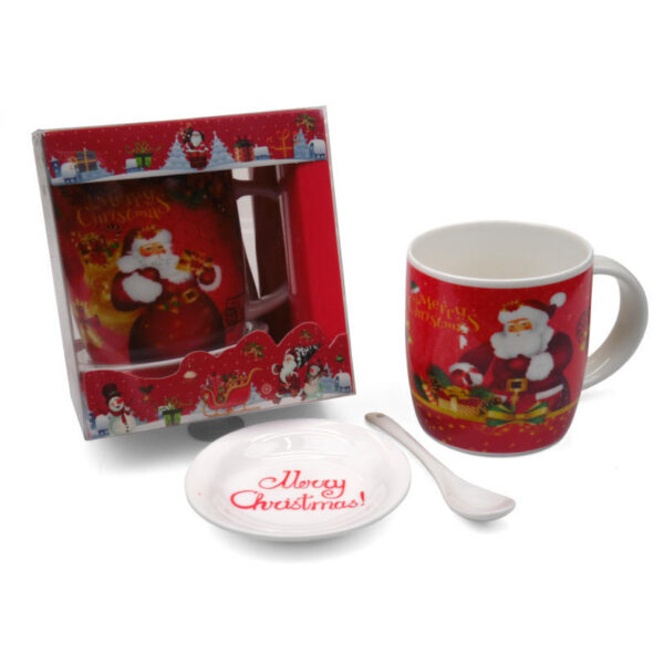 mug 10cm with spoon in gift box