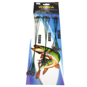 fishing stainless steel leader set 25 cm - 10 pcs, 20 cm - 10 pcs, 15 cm - 10 pcs